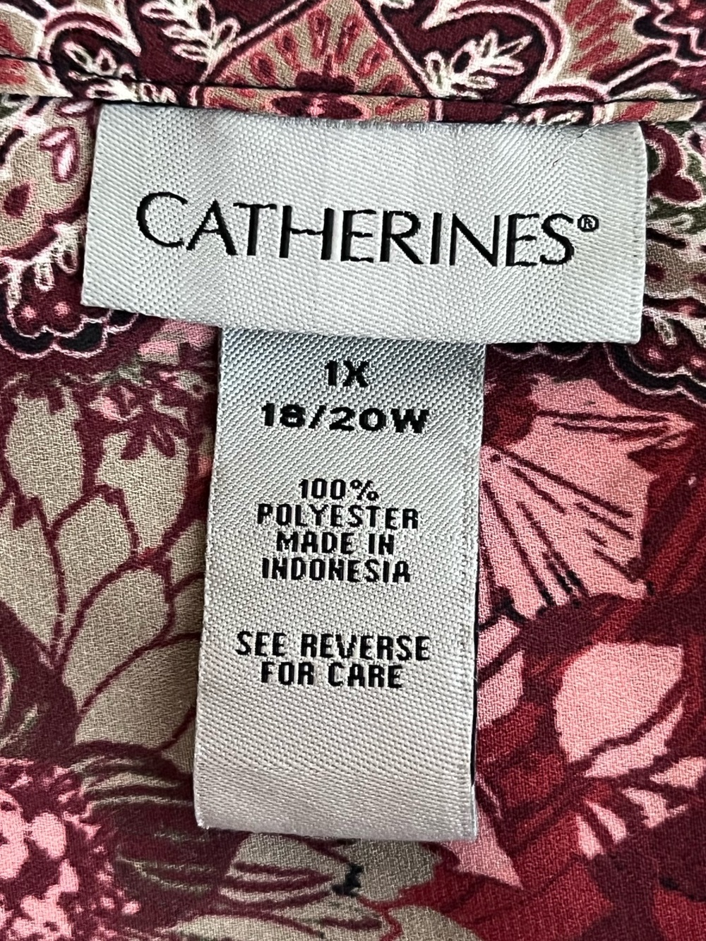 Catherines Dark Floral Whimsigoth Boho Witchy Open Front Kimono Sz 1X - Picture 8 of 11